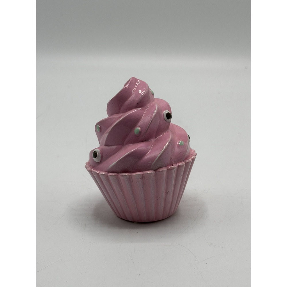 Pink Monster Eyeball Faux Cupcake Halloween Fake Dessert Decoration AS IS